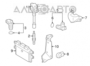 Block ECU engine computer Nissan Versa 12-15 usa automatic transmission