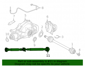 Cardan shaft cardan rear BMW X5 G05 20-23 3.0T RWD with clutch