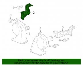 Right low signal bracket Honda Accord 18-22