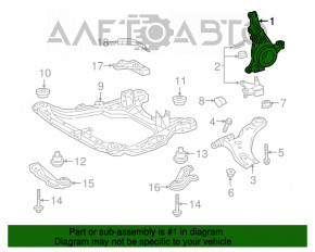 Front right axle Lexus RX350 RX450h 16-22