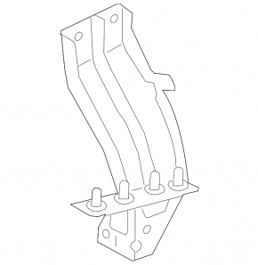 Left wing bracket Audi A6 C7 12-18 large