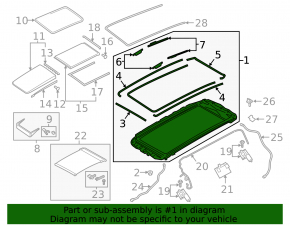 Audi Q7 17-23 Panorama Assembly