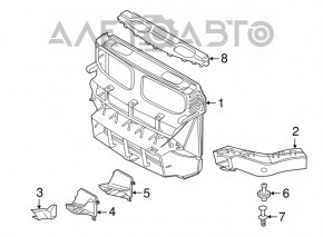 BMW X5 F15 14-18 TV trim panel missing sticker, torn seal