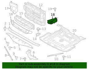 Front bumper air duct rear right BMW 5 GT F07 10-17 M package