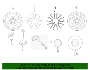 Wheel disk R17 Hyundai Elantra UD 11-16 curb