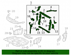 TV radiator panel Lexus CT200h 13-17
