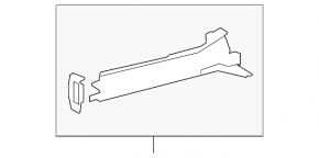Inner side member of the front right Lexus LS460 LS600h 07-17