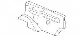 Floor guide rear left VW Golf 15-17 5d black