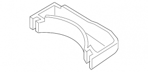 Right-hand foam trunk liner for VW Tiguan 2018