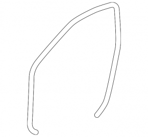 Front right door seal for Toyota Camry v40, gray