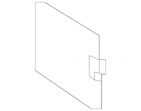 Rear pillar trim left rear Toyota Highlander 20- gray