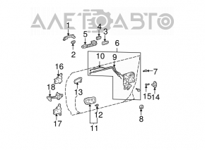 Toyota Camry v30 2.4" outer front left door handle