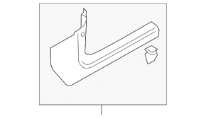 Door sill trim inner front left Audi Q5 80A 18-24 black