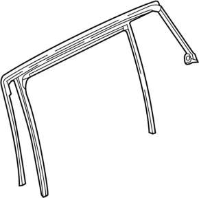 Glass seal rear right Infiniti QX30 17-