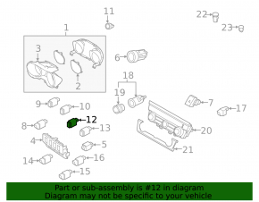 SRF Disable Button Subaru Outback 15-19