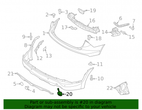 Plug towing hook rear bumper Hyundai Santa FE Sport 13-16