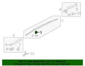 Roof rail plug for Kia Sportage 17-22 without panoramic view