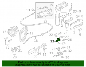 Door hinge lower front right Audi A5 F5 17-
