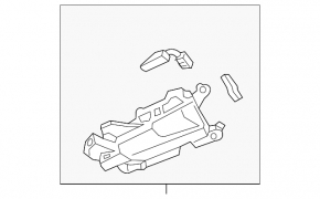 Audi A4 B9 17-25 front right inner door handle with trim
