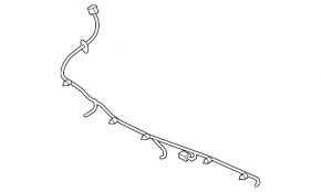 Wiring rear bumper Kia Sorento 11-13 prerest for parking sensors