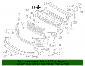Left radiator seal for Porsche Macan 15-26