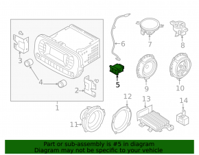 USB HUB AUX Kia Soul 14-19 broken mount