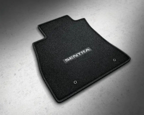 Set of floor mats for Nissan Sentra 13-19, cloth, black, for dry cleaning