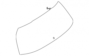 Glass of the trunk door Mercedes W167 GLE 350 450 20-23 tinted