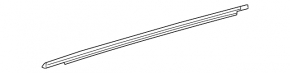 Molding door-glass central rear right Mercedes C-class W205 15-21 chrome