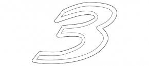 Mazda3 MPS 09-13 Tailgate Emblem 3