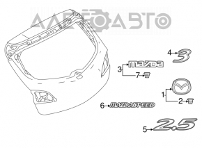 Mazda3 MPS 09-13 Tailgate Emblem 3