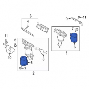 Exhaust manifold protection front lower Ford Explorer 16-19 3.5