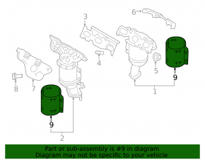 Exhaust manifold protection front lower Ford Explorer 16-19 3.5