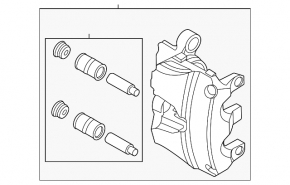 Front Right Brake Caliper Assembly Ford Escape MK4 20-24