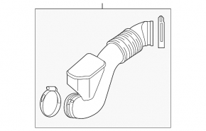 Air duct for Hyundai Sonata 15-17 2.4 manifold