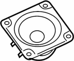 Speaker door front left Nissan Rogue 21-24