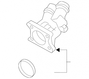 Thermostat housing Volvo S60 19-25