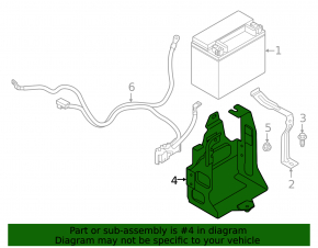Additional Battery Mounting Case Volvo XC40 19-23