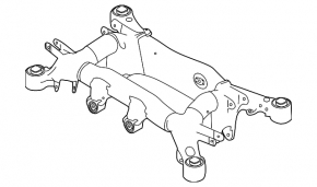 Rear subframe BMW 5 F10 12-16 2.0T