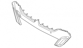 Front bumper center trim BMW 5 G60 24-25 M package