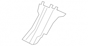 Front bumper mount, left lower fender, BMW 7 Series G11 G12 16-22 with M type, bumper cover & trim