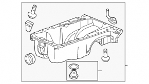 Buick Encore 13-21 1.4T LUV Oil Pan with Oil Heater