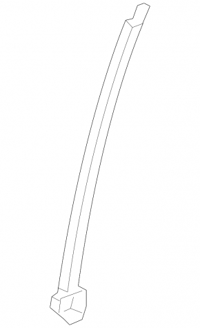 Mitsubishi Outlander 22-25 rear left door glass guide