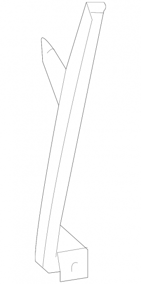 Front right door glass guide Subaru Outback 15-19 rear