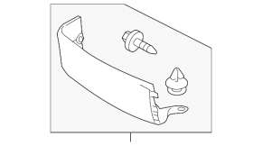 Lexus NX200t NX300h 15-21 front passenger seat trim, black