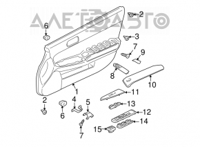 Front left door panel for Mitsubishi Galant 2004-2006