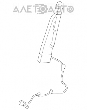 Lexus RX350 RX450h 16-22 front left seat airbag