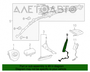 Lexus RX350 RX450h 16-22 front left seat airbag