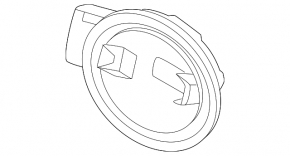 Nissan Murano 25-26 fuel filler flap housing