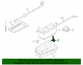 Battery mount Porsche Cayenne 11-17